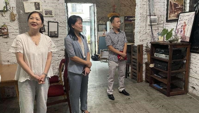 北海市民政局一行到天宁艺术课堂项目地进行交流访谈